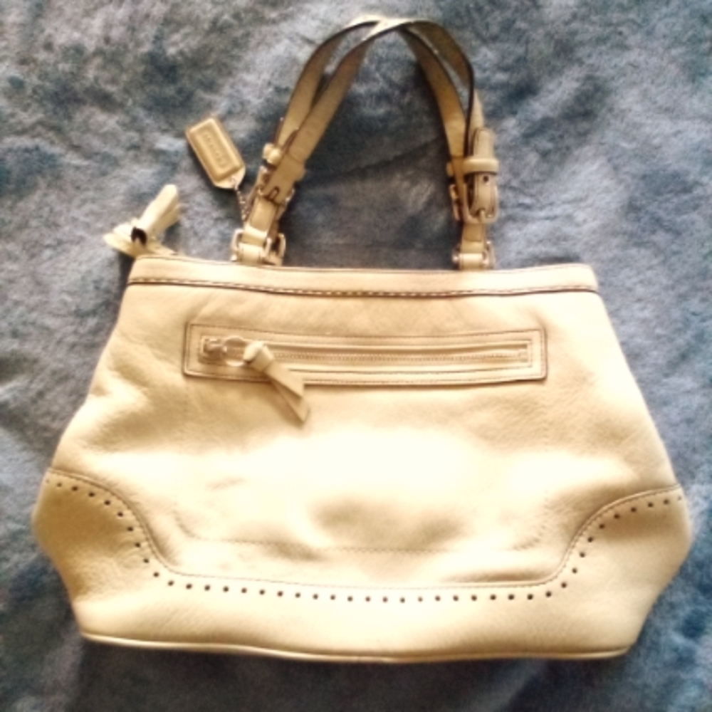 Coach Midsize Beige Purse